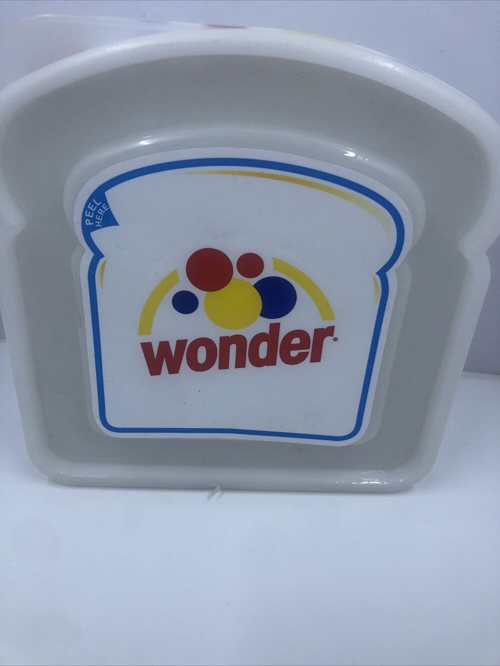 Wonder Bread Sandwich Keeper, Lunch Box, Snack, Plastic Container with Lid